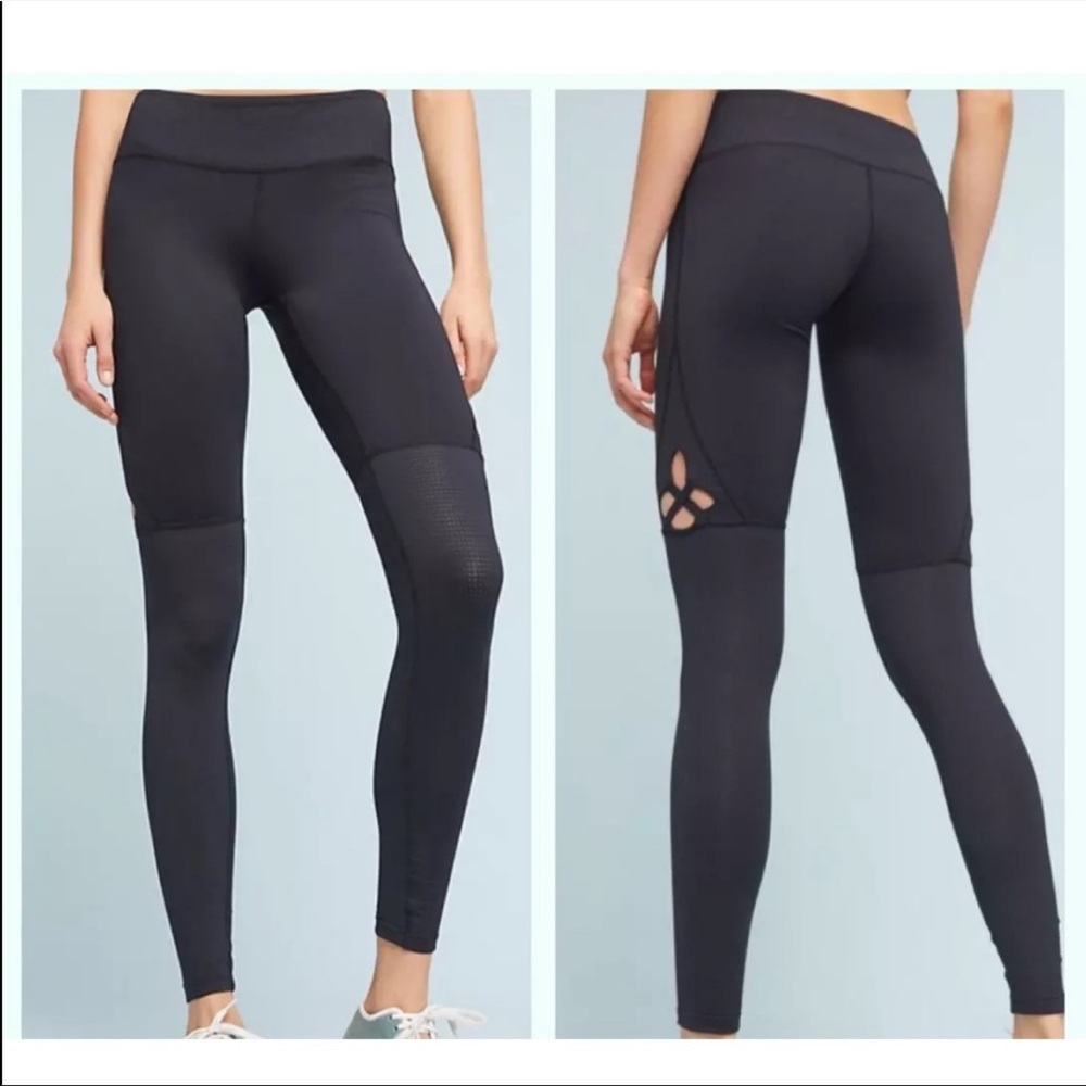 Track & Bliss legging star cut out Swiss dot